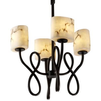 LumenAria Capellini Bowl Chandelier by Justice Design Group - Starlight Lighting USA and Canada